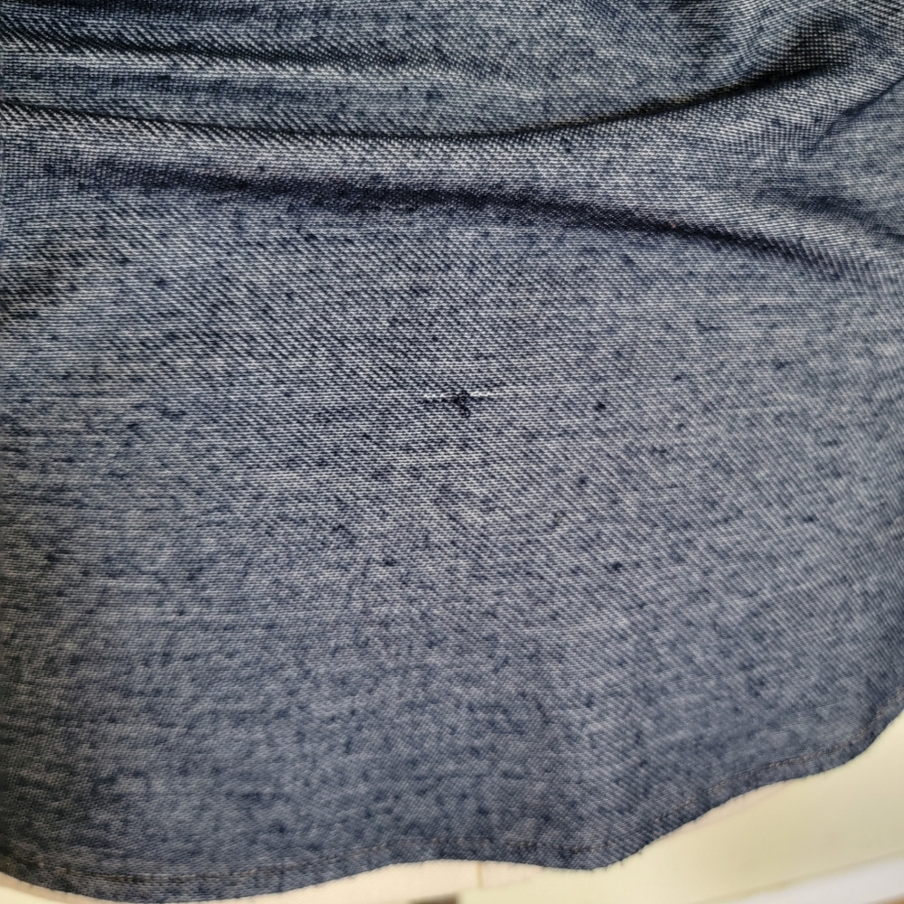 Chambray Style Button Down Rayon Blend - Picture 12 of 12